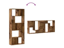 Estantería madera de ingeniería color envejecido 67x24x161 cm