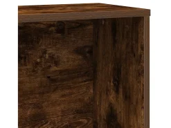 Estantería madera de ingeniería roble ahumado 60x24x120 cm