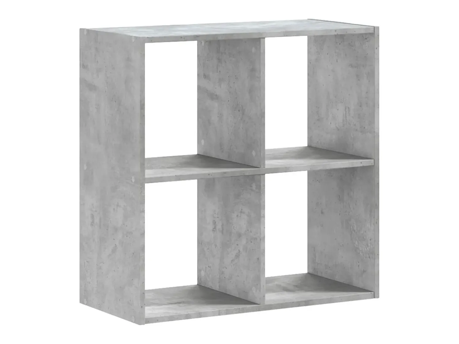 Estantería madera de ingeniería gris hormigón 68,5x32x68,5 cm