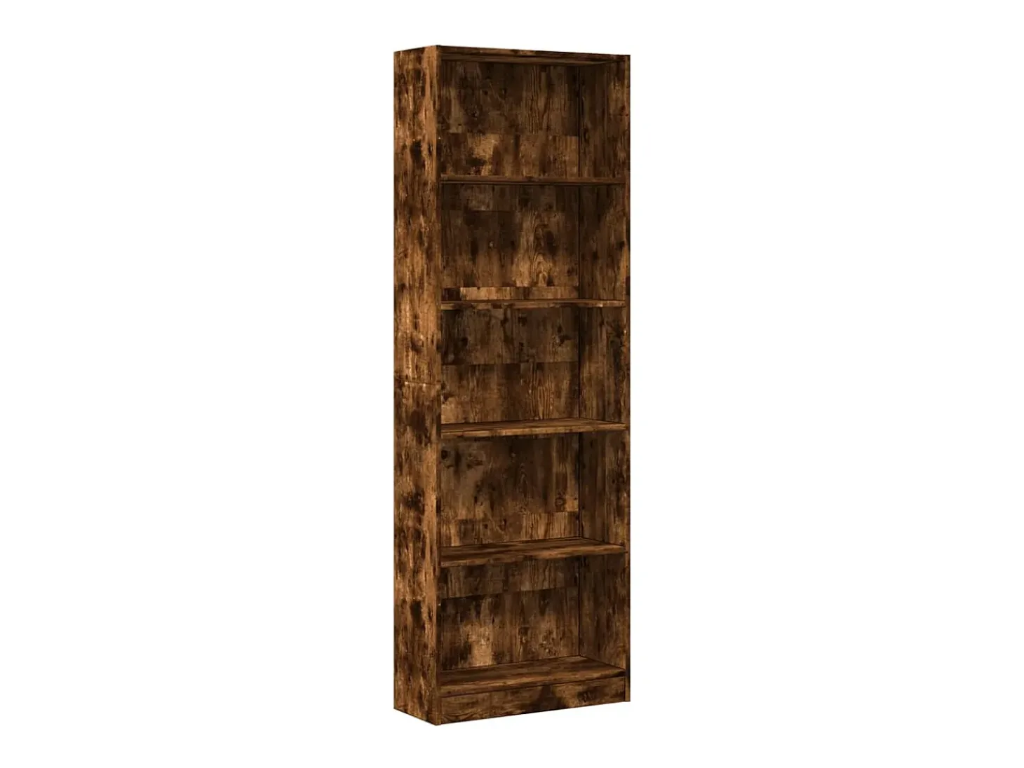 Estantería madera de ingeniería roble ahumado 60x24x176 cm