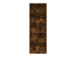 Estantería madera de ingeniería roble ahumado 60x24x176 cm
