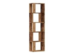 Estantería madera de ingeniería madera envejecida 45x24x159 cm