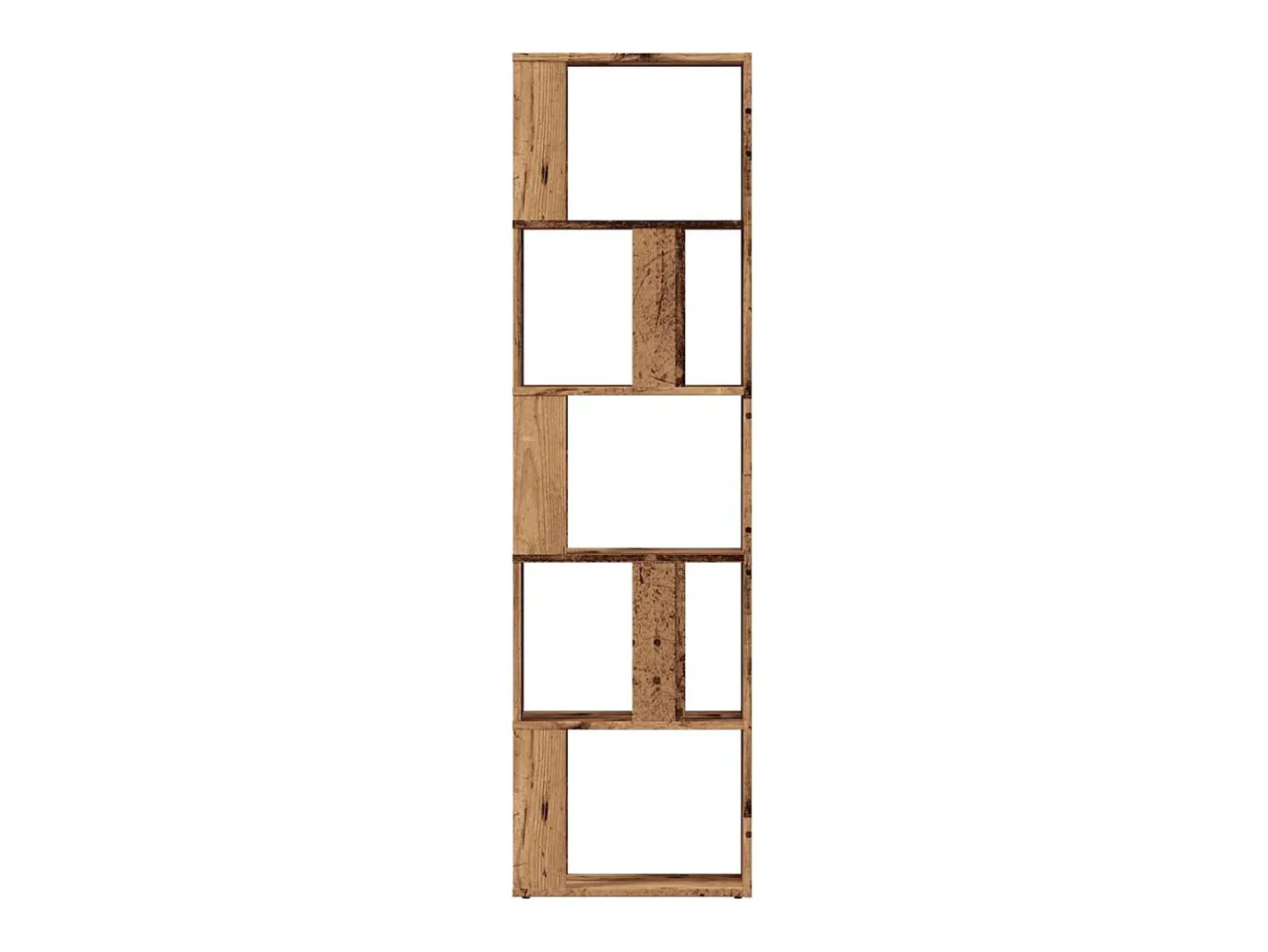 Estantería madera de ingeniería madera envejecida 45x24x159 cm