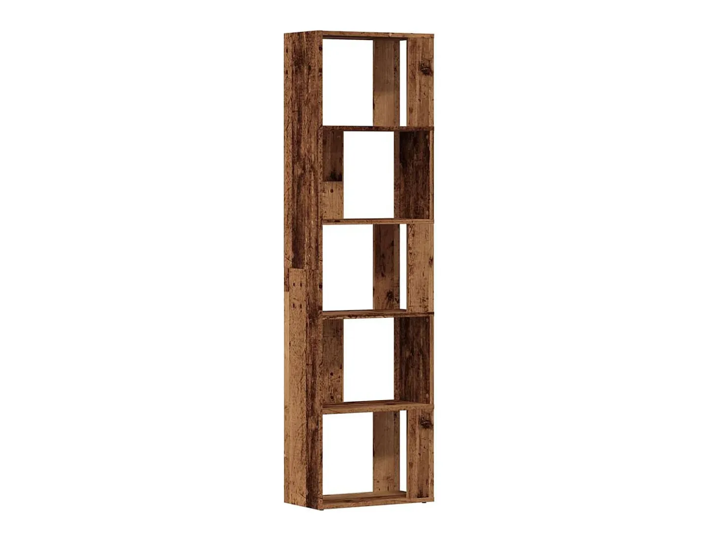 Estantería madera de ingeniería madera envejecida 45x24x159 cm