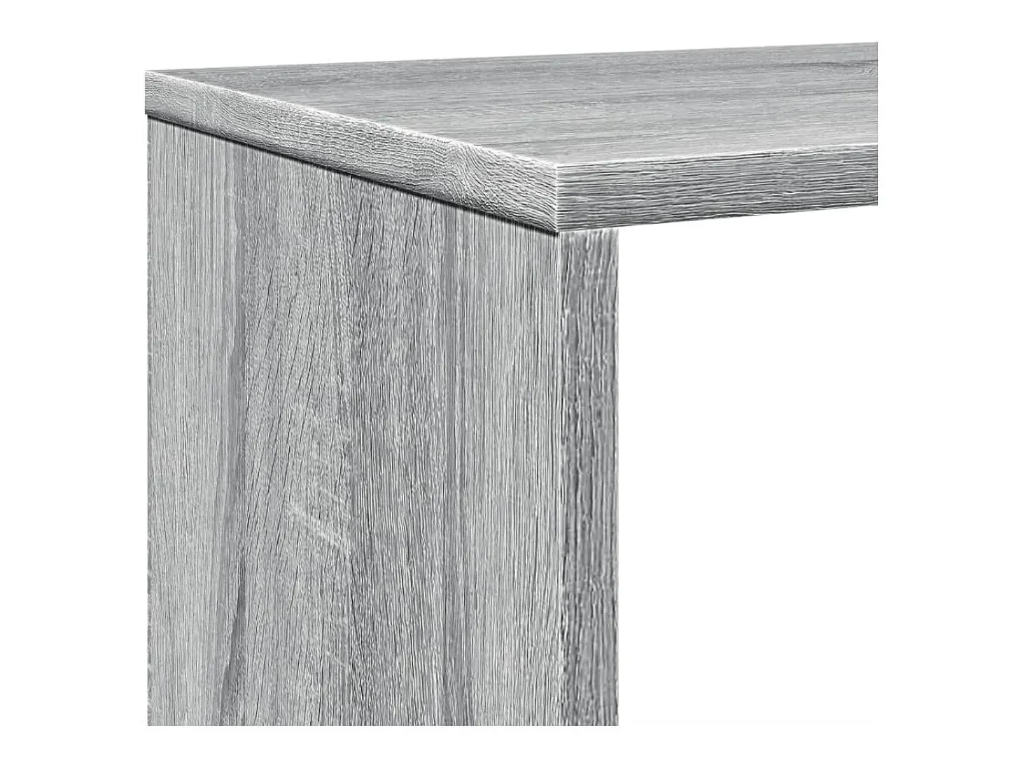 Estantería madera de ingeniería gris Sonoma 102x29x143 cm