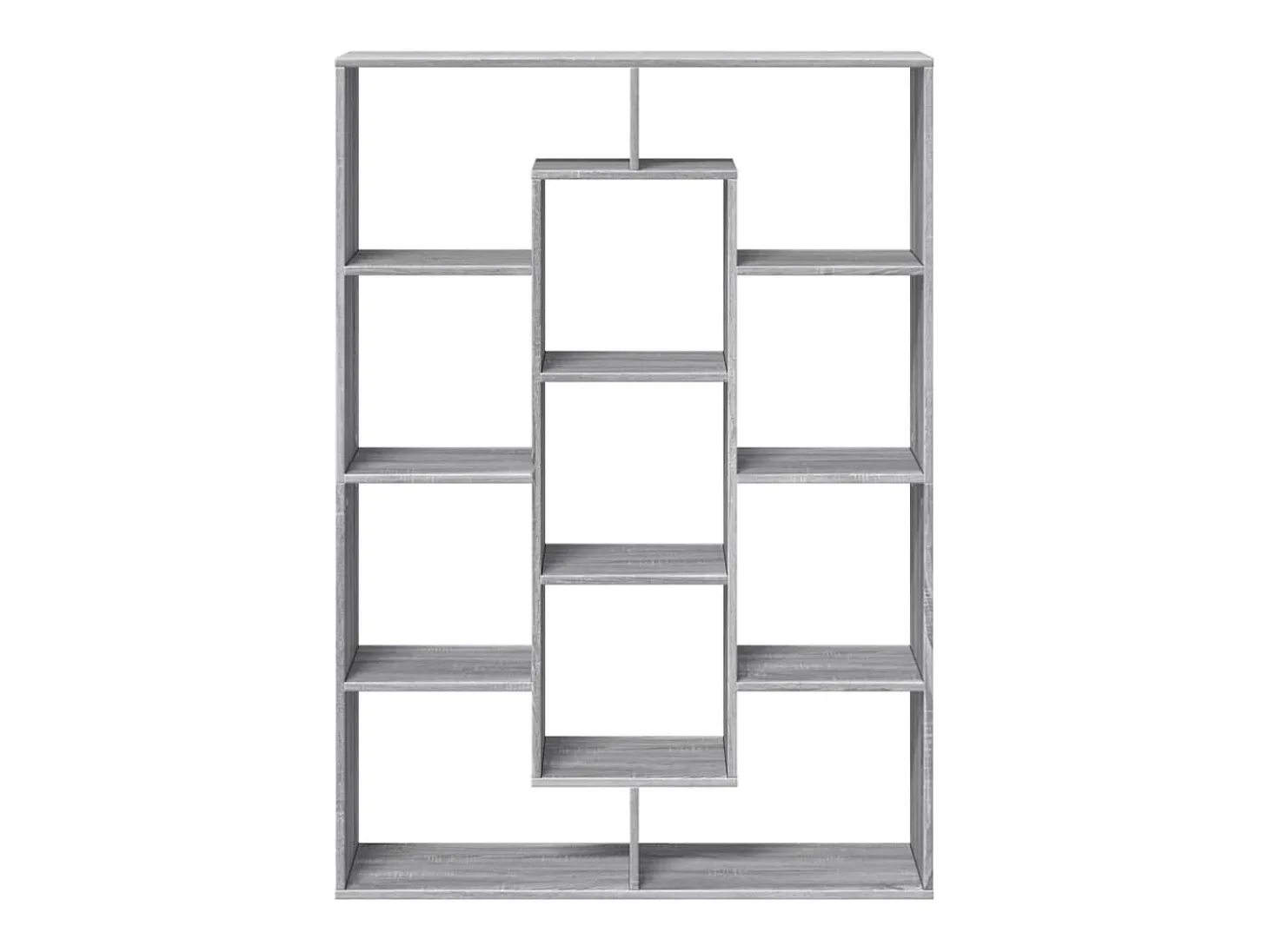 Estantería madera de ingeniería gris Sonoma 102x29x143 cm