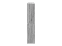 Estantería madera de ingeniería gris Sonoma 102x29x143 cm