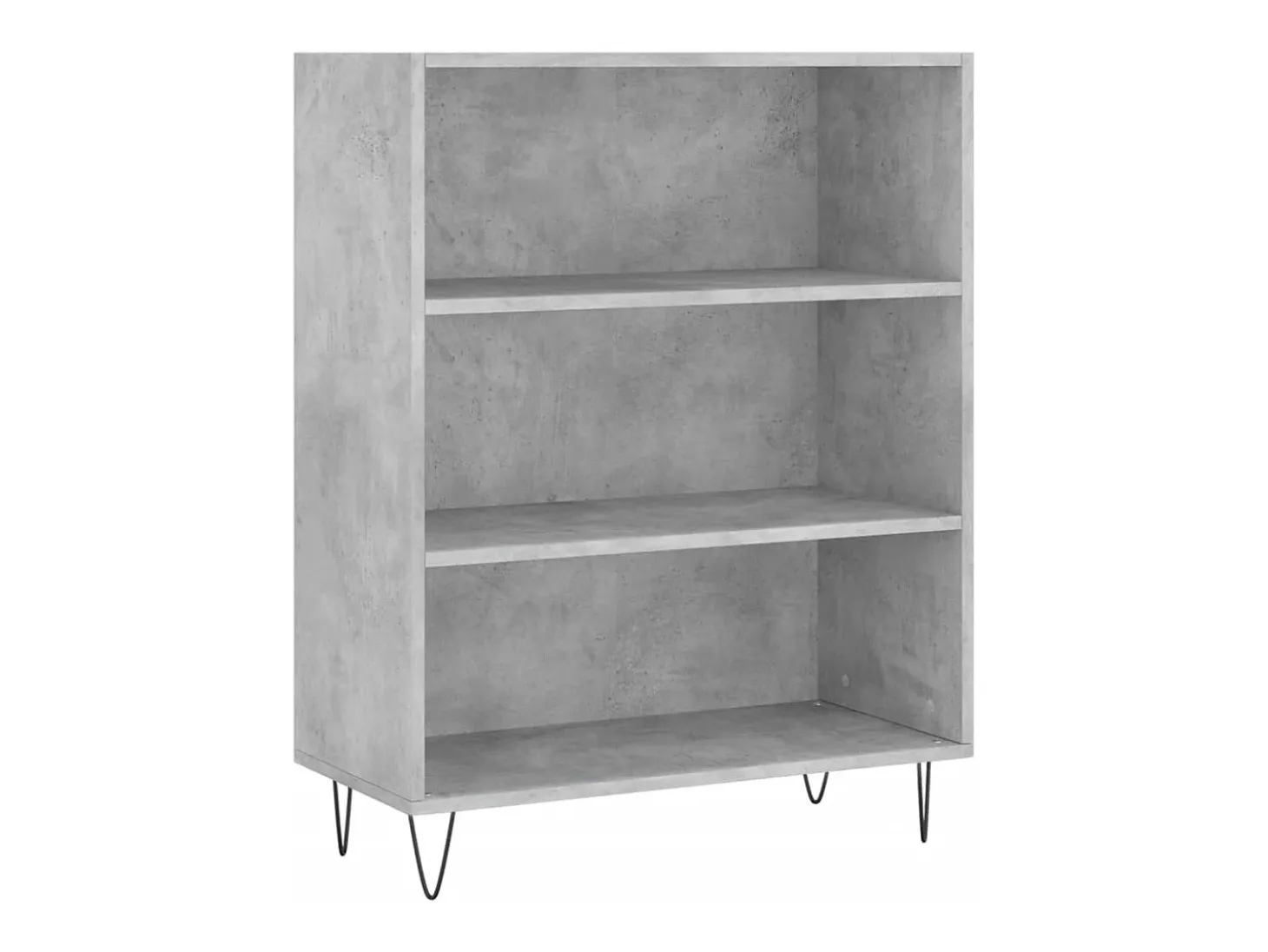 Estantería madera de ingeniería gris hormigón 69,5x32,5x90 cm