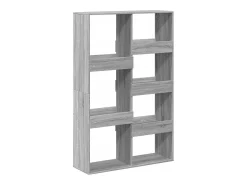 Estantería madera de ingeniería gris Sonoma 100x33x155,5 cm