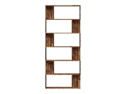 Estantería madera de ingeniería madera envejecida 80x24x192 cm