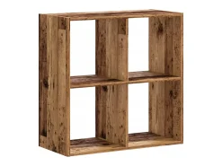 Estantería madera ingeniería color envejecido 68,5x32x68,5 cm