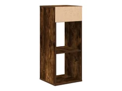 Estantería madera ingeniería color roble ahumado 34x31x80 cm