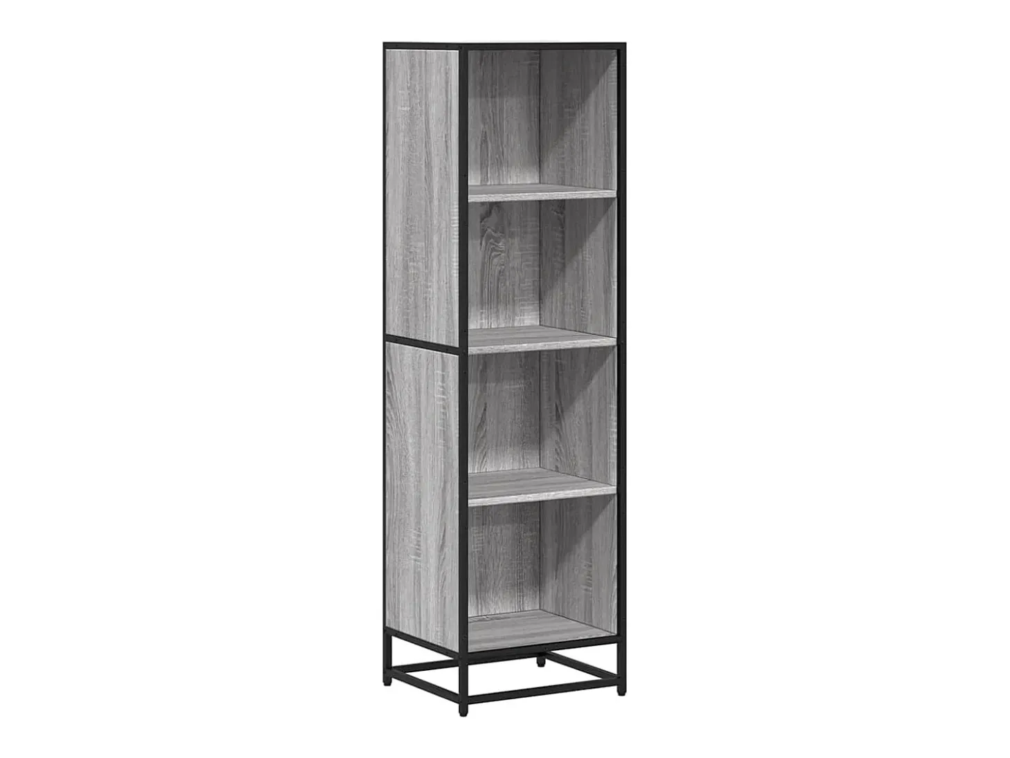 Estantería madera ingeniería gris sonoma 40x35x139 cm