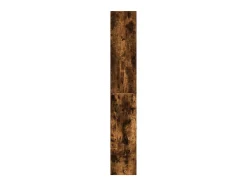 Estantería madera ingeniería color roble ahumado 80x30x189 cm