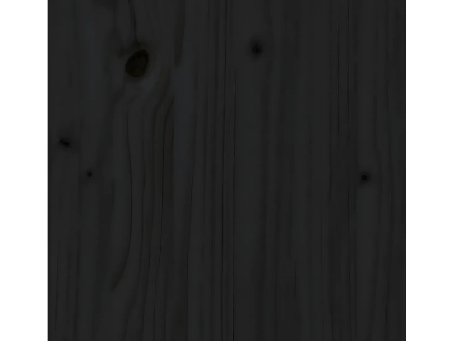 Estantería madera maciza de pino negra 60x35x71 cm