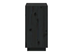 Estantería madera maciza de pino negra 60x35x71 cm