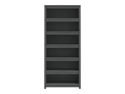 Estantería madera maciza de pino gris 80x35x183 cm