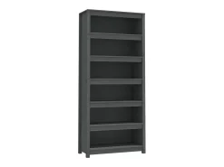 Estantería madera maciza de pino gris 80x35x183 cm