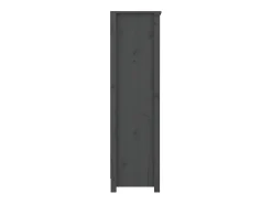 Estantería madera maciza de pino gris 80x35x126 cm