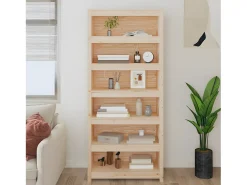 Estantería madera maciza de pino 80x35x183 cm