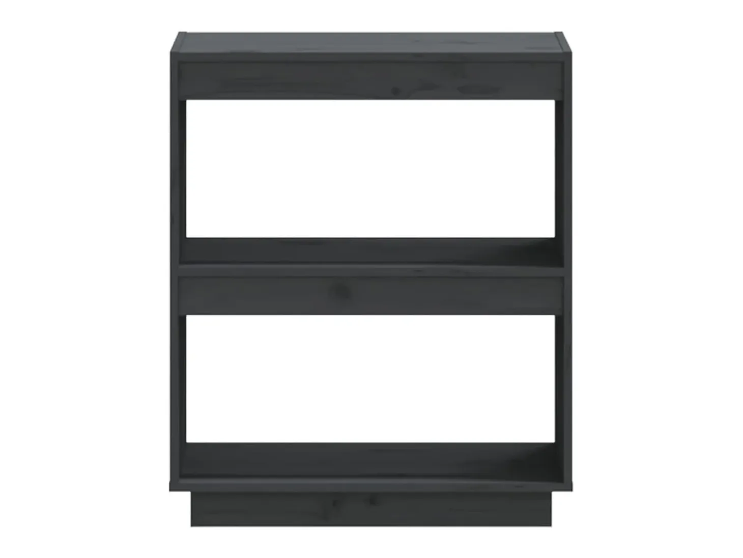 Estantería madera maciza de pino gris 60x35x71 cm