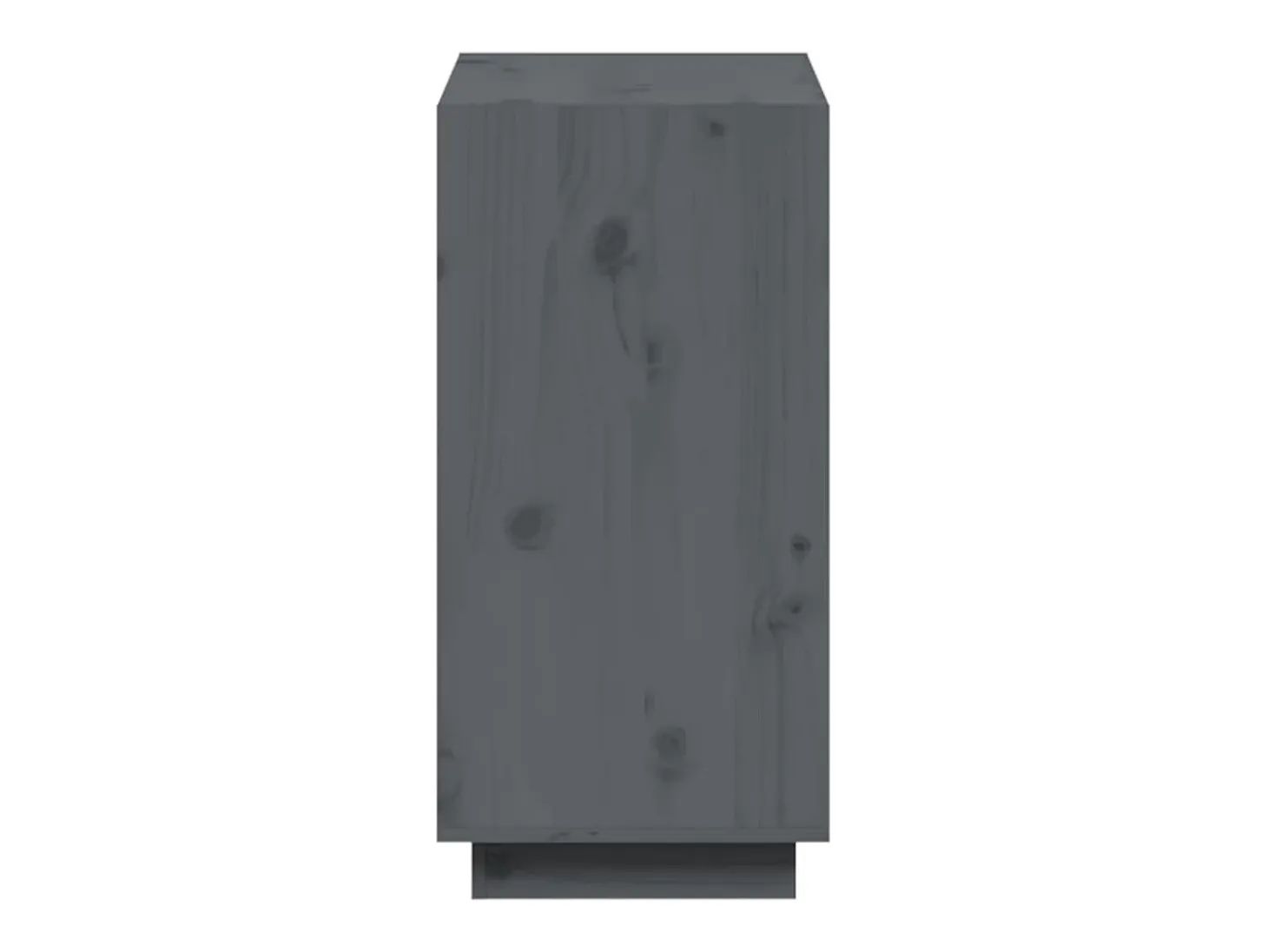Estantería madera maciza de pino gris 60x35x71 cm