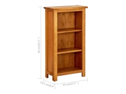 Estantería madera maciza de roble 45x22,5x82 cm