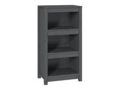 Estantería madera maciza de pino gris 50x35x97 cm