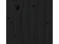 Estantería madera maciza de pino negra 80x35x97 cm