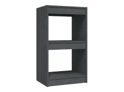 Estantería madera maciza de pino gris 40x30x71,5 cm