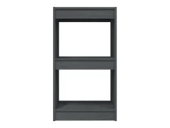 Estantería madera maciza de pino gris 40x30x71,5 cm