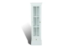 Estantería moderna con 3 estantes de madera blanca