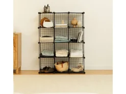 Estantería Modular Titan C12 Negro - Newlux