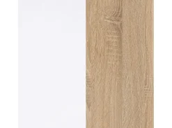 Estantería Opal Blanco Artik (Blanco Mate) - Roble Canadian