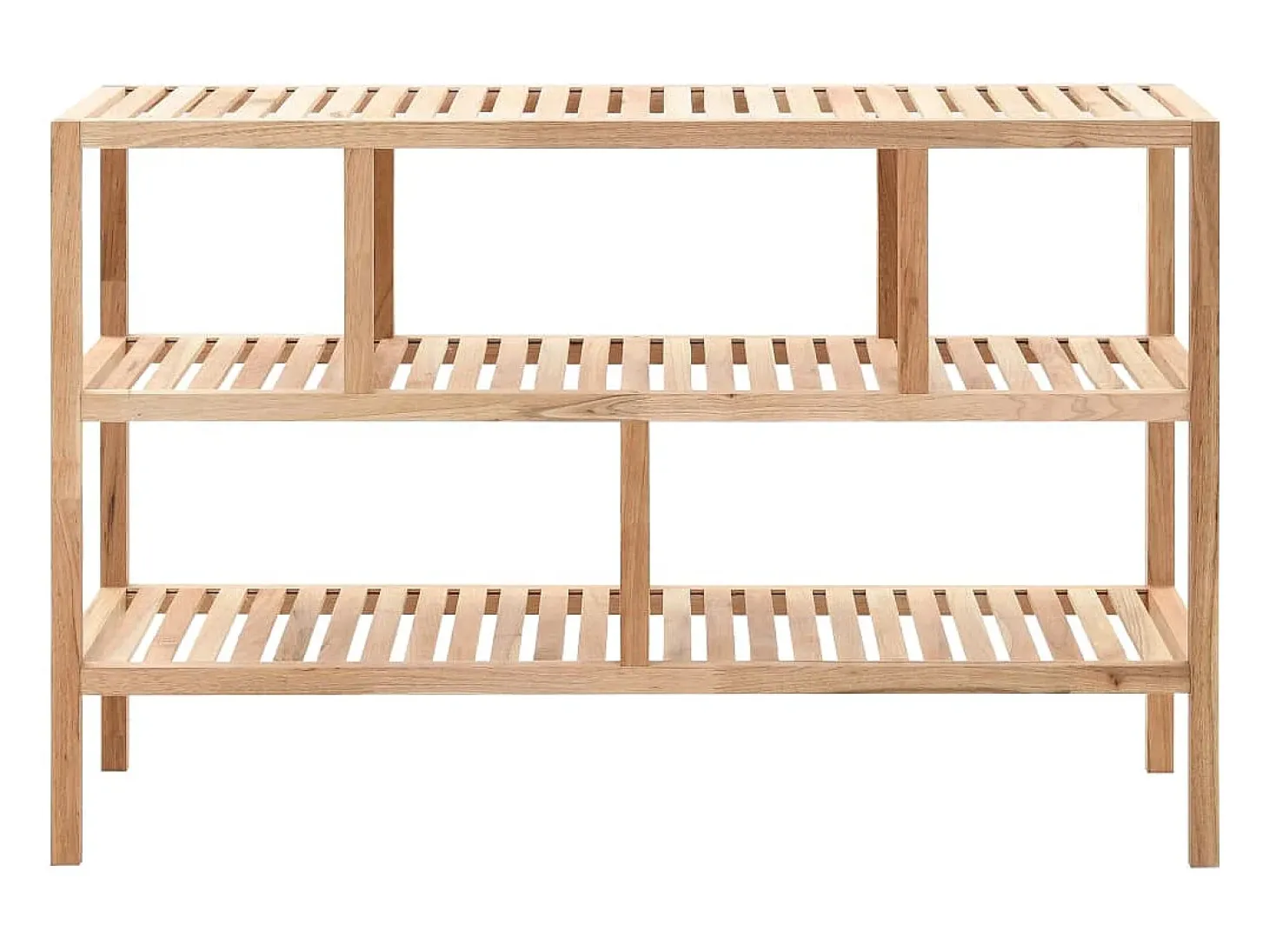 Estantería para baño madera maciza de nogal 100x40x65 cm