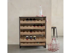 Estantería para botellas de vino natural