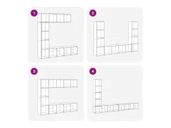 Estantería para libros 3 unidades madera vieja madera de ingeniería