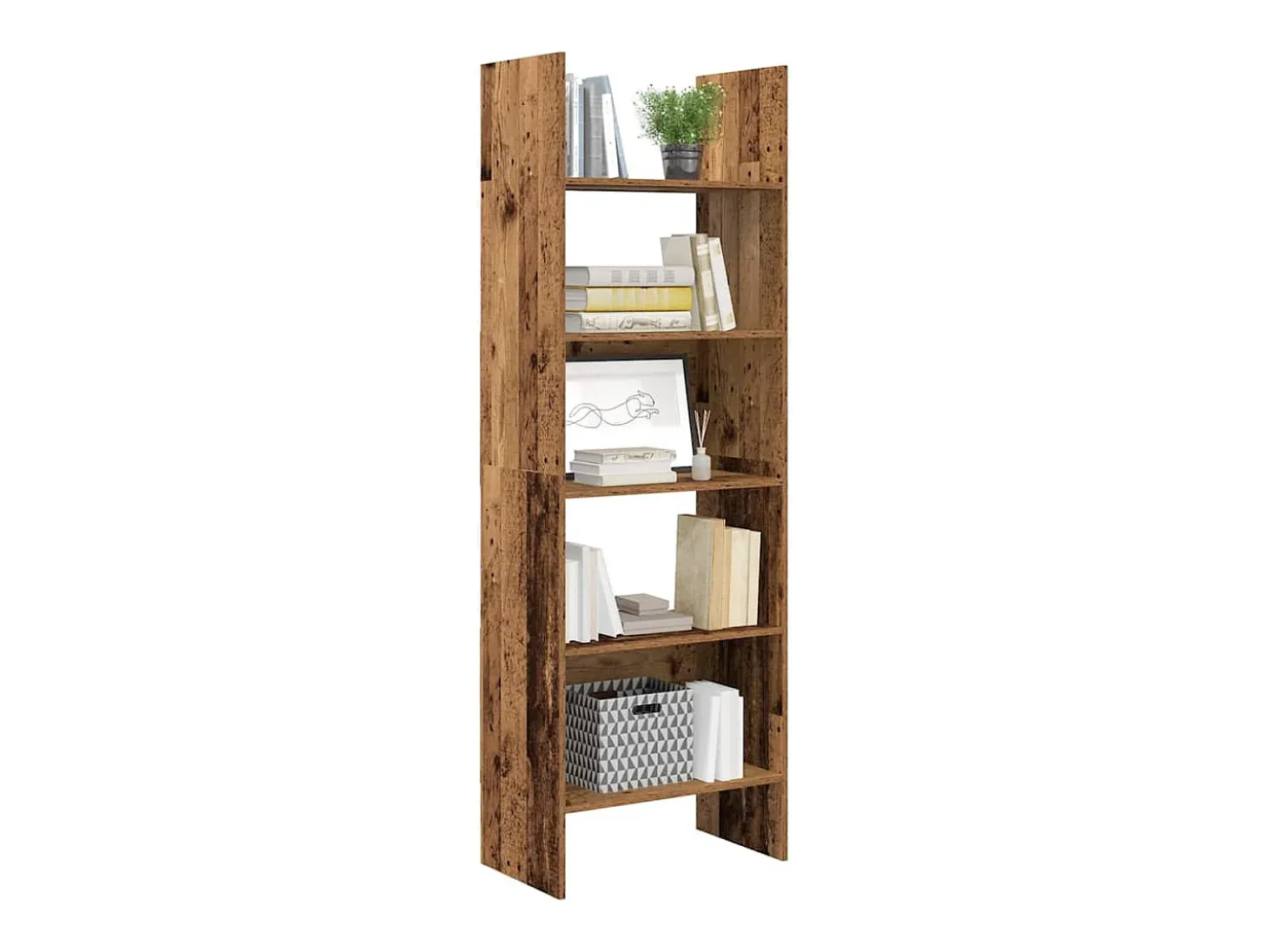 Estantería para libros Madera vieja 60 x 35 x 180 cm