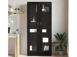 Estantería para libros Roble negro 82.5 x 30.5 x 185 cm