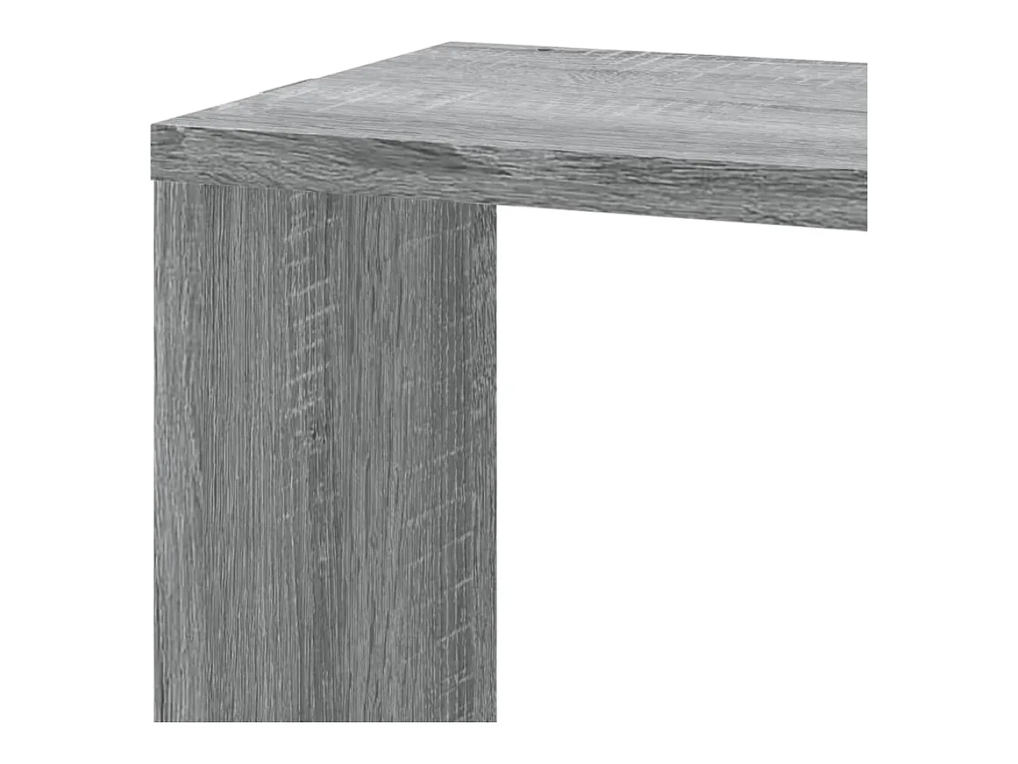 Estantería pared de esquina madera gris Sonoma 45x45x147 cm