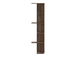 Estantería pared de esquina madera marrón roble 36,5x36,5x140cm ES321816