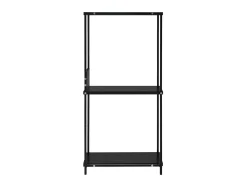 Estantería pequeña madera de ingeniería negro 33,5x39,6x79,7 cm ES305683