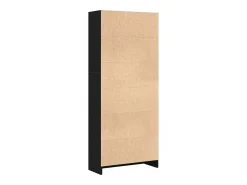 Estantería Roble negro 60 x 24 x 143 cm Madera contrachapada