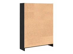 Estantería Roble negro 80 x 24 x 109 cm Madera contrachapada