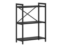 Estantería Roble negro 60 x 30 x 83 cm Madera contrachapada