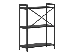 Estantería Roble negro 60 x 30 x 83 cm Madera contrachapada