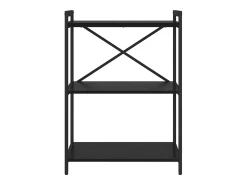 Estantería Roble negro 60 x 30 x 83 cm Madera contrachapada