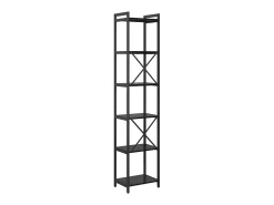 Estantería Roble negro 40 x 30 x 188 cm Madera contrachapada