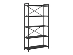 Estantería Roble negro 80 x 30 x 153 cm Madera contrachapada