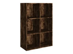 Estantería/Aparador contrachapada roble ahumado 66x30x98 cm